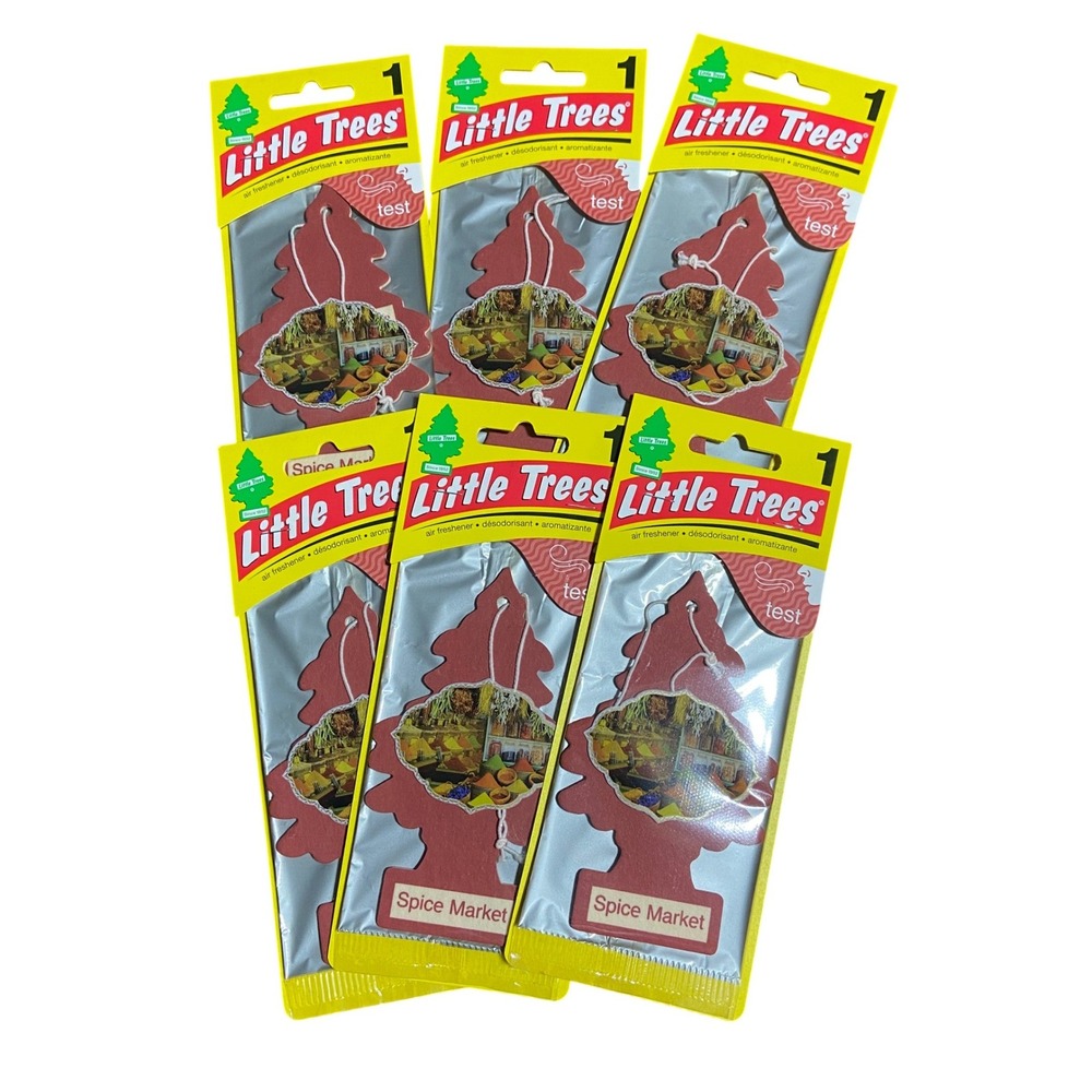 Little Trees Spice Market Car Air Freshener 6 Pack Discontinued Scent U1P-10284